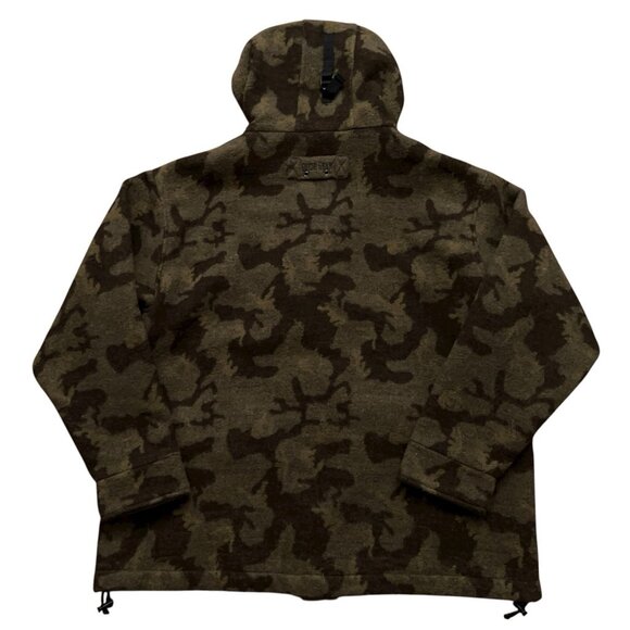 Guide Gear Hunting Coat Mens 2XL Jacket Parka Hooded Wool Camo Zip Buttons VTG - Picture 2 of 10